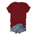 thumbnail image 3 of TSADFHJI T-Shirt de Noël pour Femmes en Coton Col Rond Imprimé Lettre Manches Courtes Col Rond T-Shirt Haut TG Rouge, 3 of 3