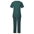 thumbnail image 1 of EQWLJWE Nurse Scrubs Uniform Womens Scrubs for Women Set Clearance Nurse Scrubs Costume Women's Cool Stretch V-Neck Top and Cargo Pant Set Plus Size Halloween Scrubs, 1 of 6