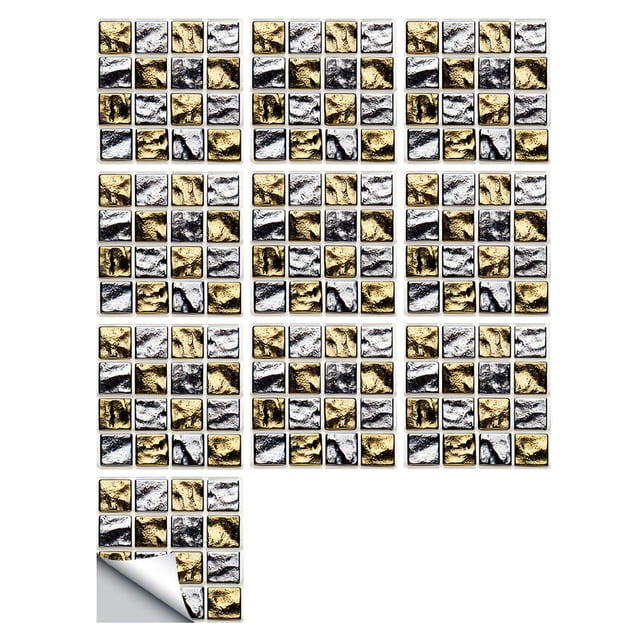 3D Tile Stickers for Kitchen 1Set 10Pc Self Adhesive Tile 3D Sticker Kitchen Bathroom Wall Sticker Decoration Self Adhesive Wall Tiles