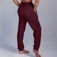 thumbnail image 4 of FAIWAD Womens Cinch Bottom Sweatpants 2PC High Waisted Drawstring Fleece Baggy Jogger Workout Trousers, 4 of 7