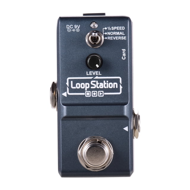Yeacher Loop Station Mini Guitar Looper Effect Pedal 10 Minutes Recording Time 3 Working Modes True Bypass Full Metal Shell with 1GB Memory Card