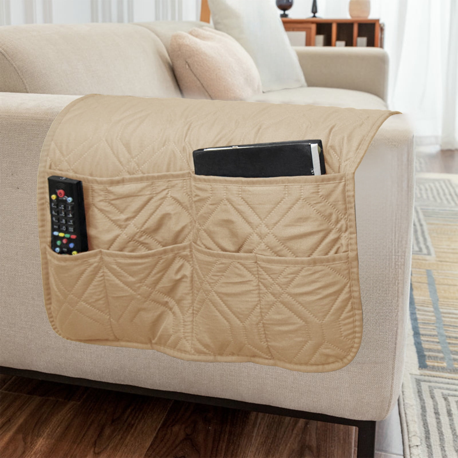 sdhkgrrt under $5 Sofa Organizer, Innovation Storage Bag with Pockets,Hanging Organizer Bedside Caddy,Sofa Armrest Storage Pouch,Portable Hanging Storage Bag,Multipurpose Organizer Pouch