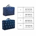 thumbnail image 4 of Baohd Sac de Rangement Sac de Voyage Pochette à Jouets Pratique Durable Extérieur Résistant à l'Usure Anti-Poussière Paquet de Voyage Poisson Bleu, PVC TTG, 4 of 6