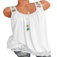 thumbnail image 1 of T-Shirts Décontractés Sans Manches Amples pour Femmes Grande Taille, 1 of 2