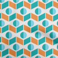 thumbnail image 1 of oneOone Velvet Sky Blue Fabric Geometric Dress Material Fabric Print Fabric By The Yard 58 Inch Wide, 1 of 4