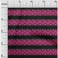 thumbnail image 1 of oneOone Coton Popeline Tissu Imprimé Floral & Chevron 56 Pouces de Large, 1 of 4