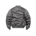 thumbnail image 2 of Innerwin Jacket Windproof Mens Outwear Outdoor Solid Color Lightweight Bomber Jackets Gray XL, 2 of 3