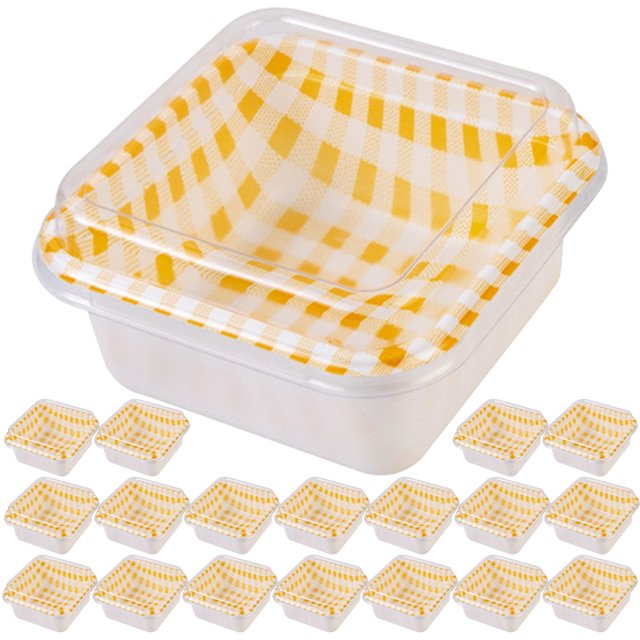 50 Ensembles de Petites Boîtes à Biscuits Contenants à Biscuits Boîtes d'Emballage Compactes Porte-Biscuits