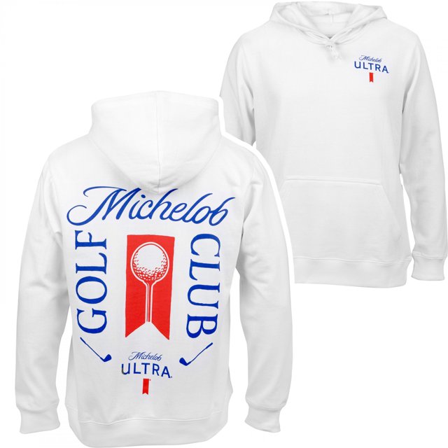 Michelob Golf Club Beige Front and Back Sweatshirt Hoodie-3XLarge