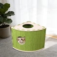 thumbnail image 2 of Lit pour Chat en Feutre en Forme d'Éventail – Grande Cachette Fermée pour Plusieurs Chats avec Conception Résistante aux Égratignures et Respirante – Toutes Saisons, outil-Free Assembly, Grotte pour Animal Gain de Place pour Dormir, 2 of 5