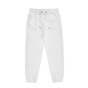 HNMKIU Track Pants Teen Girl Girls' Autumn Winter Style Long Pants Sports Elastic Children's Pants Boys Pants White,4-5 Years