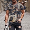 thumbnail image 1 of LSLJS Mens T Shirt Crew Neck Stylish 3D Marble Print T Shirts Short Sleeve Graphic T-Shirts Tops Tees, 1 of 5