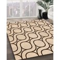 thumbnail image 3 of Ahgly Company Tapis d'Intérieur Lavables en Machine, Carrés Transitionnels, Marron Clair, 4' Carré, 3 of 7