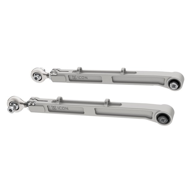 Convient 2021-2024 Ford Bronco Icon Vehicle Dynamics Bras de Contrôle 44000 en Boîte; Ajustable; Argent; Billet; Graisse; Ensemble de 2