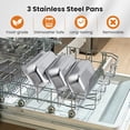 thumbnail image 4 of Gymax Réchauffe-Plat Électrique pour Buffet avec 3 Plateaux Amovibles, Température Réglable, 4 of 8
