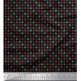 thumbnail image 1 of Soimoi Moss Georgette Fabric Triangle Shirting Decor Fabric Printed Yard 42 Inch Wide, 1 of 3