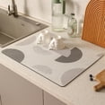 thumbnail image 1 of Boovnll Dish Drying Mat, 12x16" High Absorbent & Soft Dish Drainer, Memory Foam Diatomite Drying Matt Kitchen Counter for Kitchen Countertops, Sinks, Draining Racks, Drying Mat, 1 of 6