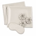 thumbnail image 2 of Swift Home 6-Piece Satin Pillowcase Gift Set with Eye Mask and Scrunchies, Beauty Sleep Set, Cream, 2 of 6