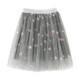 thumbnail image 3 of MIASHUI Girls Ballet Skirt with Heart Sequin Embroidery for Dance Party and Performance Grey,3-4 Years, 3 of 6