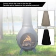 thumbnail image 3 of Waterproof Chiminea Cover, Dust Prevention, 210D Oxford Cloth, Fits Most Fire Pits, Versatile, Easy To Use, For Gardens, Balconies, 3 of 8