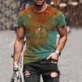 thumbnail image 1 of EGNMCR T-Shirts à Manches Courtes pour Hommes Été Décontracté Col Rond T-shirt, Mode de Rue pour Hommes Décontracté Design Intéressant Imprimé Col Rond Manches Courtes,, 1 of 9