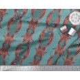 thumbnail image 2 of Soimoi polyester Crepe Fabric Stripe & Ogee Damask Decor Fabric Printed Yard 42 Inch Wide, 2 of 3