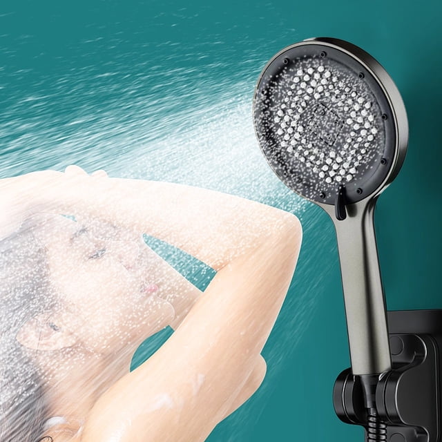 Shower - High-Pressure Handheld Showerhead - Hard Water High Pressure 5 Spray Modes Handheld Shower For The Elderly Children