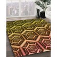 thumbnail image 3 of Ahgly Company Machine Washable Indoor Square Transitional Caramel Brown Area Rugs, 4' Square, 3 of 7