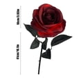 thumbnail image 3 of Dvruxg Artificial Flowers Roses, Fake Silk Flower Long Stem Artificial Rose for Halloween Home Wedding Party Decorations(Red), 3 of 5