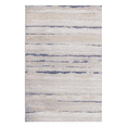thumbnail image 2 of 5X7 Ivory/Blue /Striped Non-Shedding Living Room Bedroom Dining Home Office Stylish and Stain Resistant Area Rug, 2 of 5