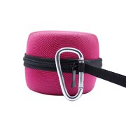EeaseCA Outdoor Travel Portable Audio Speaker Storage Box with Hook for echo dot 2(Hook Random Color,Red)