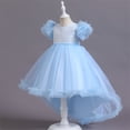 thumbnail image 4 of Robes Fille Robes Enfants Formelles pour Filles Robe Fille Bleu Ciel Robe Princesse Robe Tout-Petit Robes pour la Journée des Enfants pour Filles Mode Filles, 4 of 5