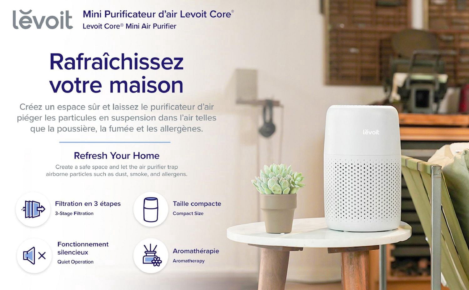 Mini Purificateur d’air Levoit Core