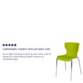 thumbnail image 2 of 4 Pk. Lowell Contemporary Design Citrus Green Plastic Stack Chair, 2 of 9