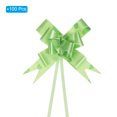 thumbnail image 3 of Unique Bargains 3.3inch Pull Bows Gift Wrapping Pull Bow Heart Pattern Baskets Present Bows Ribbon Green 100 Pcs, 3 of 6