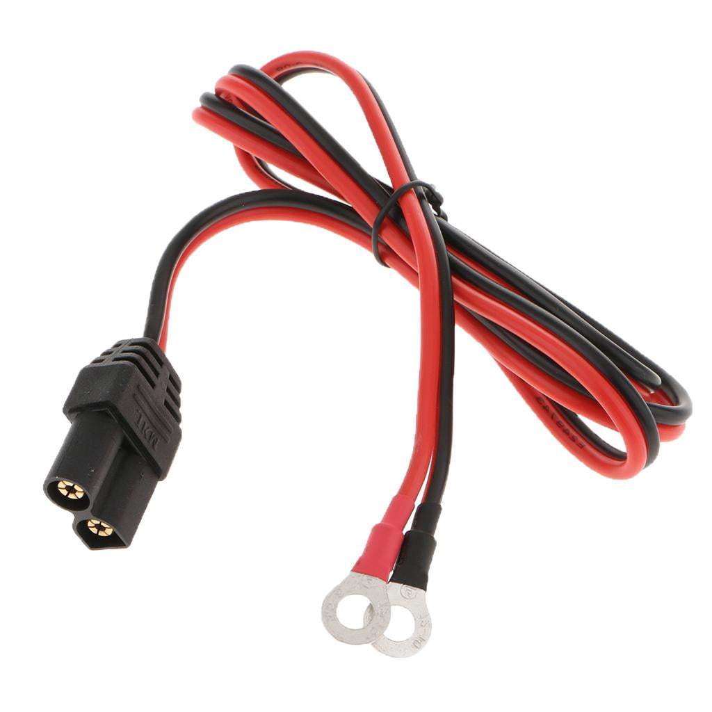 12-24V Car Jump Starter Emergency Power Adapter Cable EC5 Male Connectors to Ring Terminal 1Meter