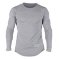 thumbnail image 4 of Pompotops T-shirt à Manches Longues en Coton Extensible pour Hommes Automne Sports Course Grande Taille en Solde, 4 of 8