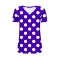 thumbnail image 5 of JDQJBZ T-Shirt à Manches Courtes pour Femmes Haut d'Été, Blouse Décontractée Ample de Mode pour Femmes Impression T-Shirt à Col en V Blouse T-Shirt Imprimé, 5 of 5