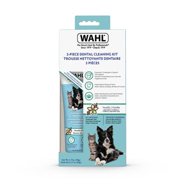 Wahl 3-Piece Dental Cleaning Kit for Dogs and Cats - Model 59854