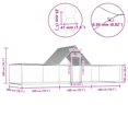 thumbnail image 4 of vidaXL Chicken Coop 6x2x2 m Galvanised Steel, 4 of 4