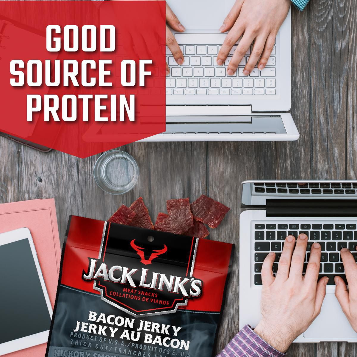 Jac Link's Jerky au Bacon 65G