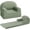 Green, variant on Bingirl Kids Couch, 2-in-1 Comfy Toddler Couch Fold Out, Convertible Sofa to Lounger Foam Kids Chair with Soft Sherpa, Gift