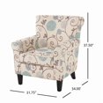 thumbnail image 2 of Roseville Fauteuil Club en Tissu à Motif Floral, 2 of 5