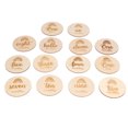 thumbnail image 4 of 14Pcs Wood Discs Premium Natural Wood Glossy Surface Poisonless Antiallergic Wide Application Wood Rounds, 4 of 14