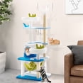 thumbnail image 4 of Petsite Ocean-themed Cat Tree with Sisal Covered Scratching Posts Condo Perch Indoor Tower, 4 of 10