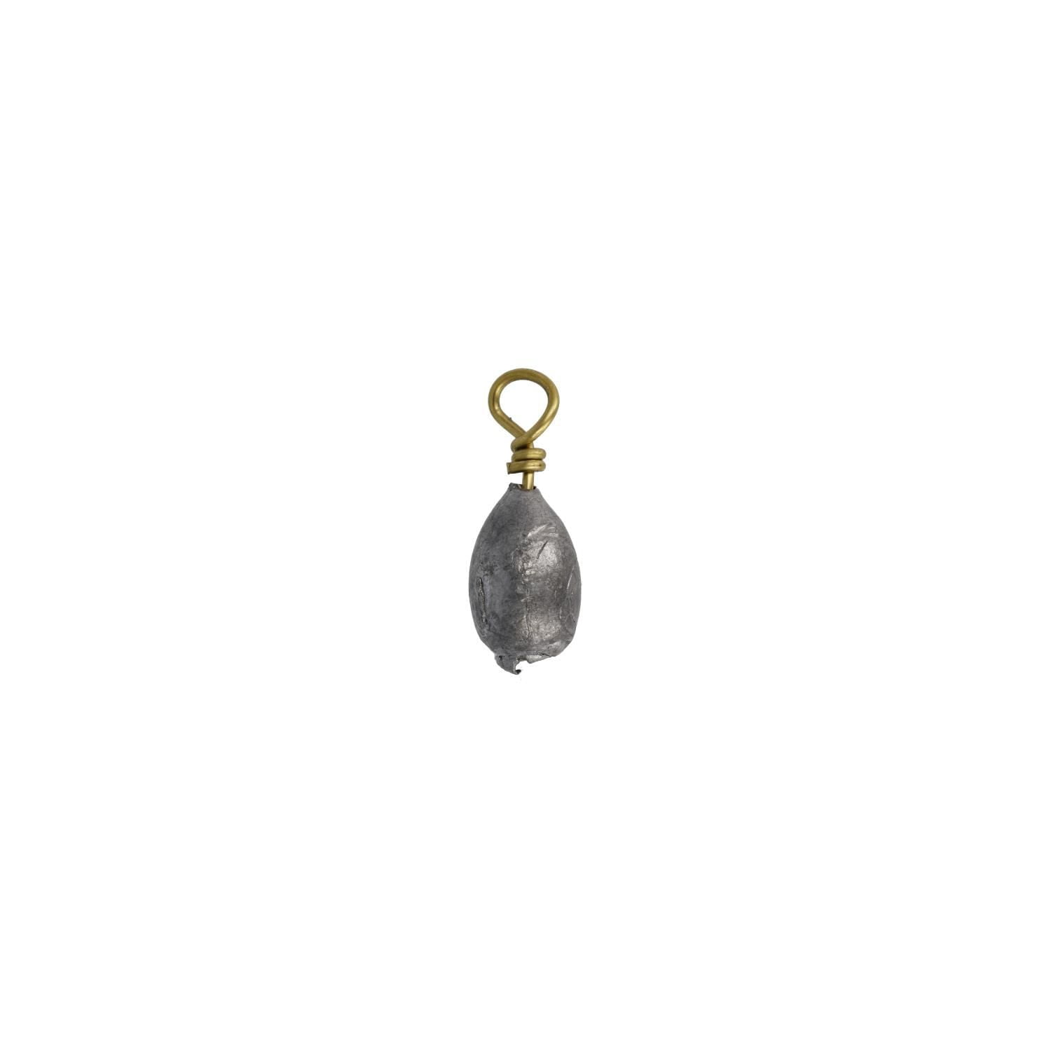 Eagle Claw Q02060-010 Plombs de coulée de basse, 1/8 oz, paquet de 8