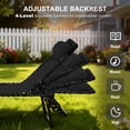 thumbnail image 4 of Outsunny Chaise Longue de Plage Portative - Ensemble de 1, Noire, 4 of 10