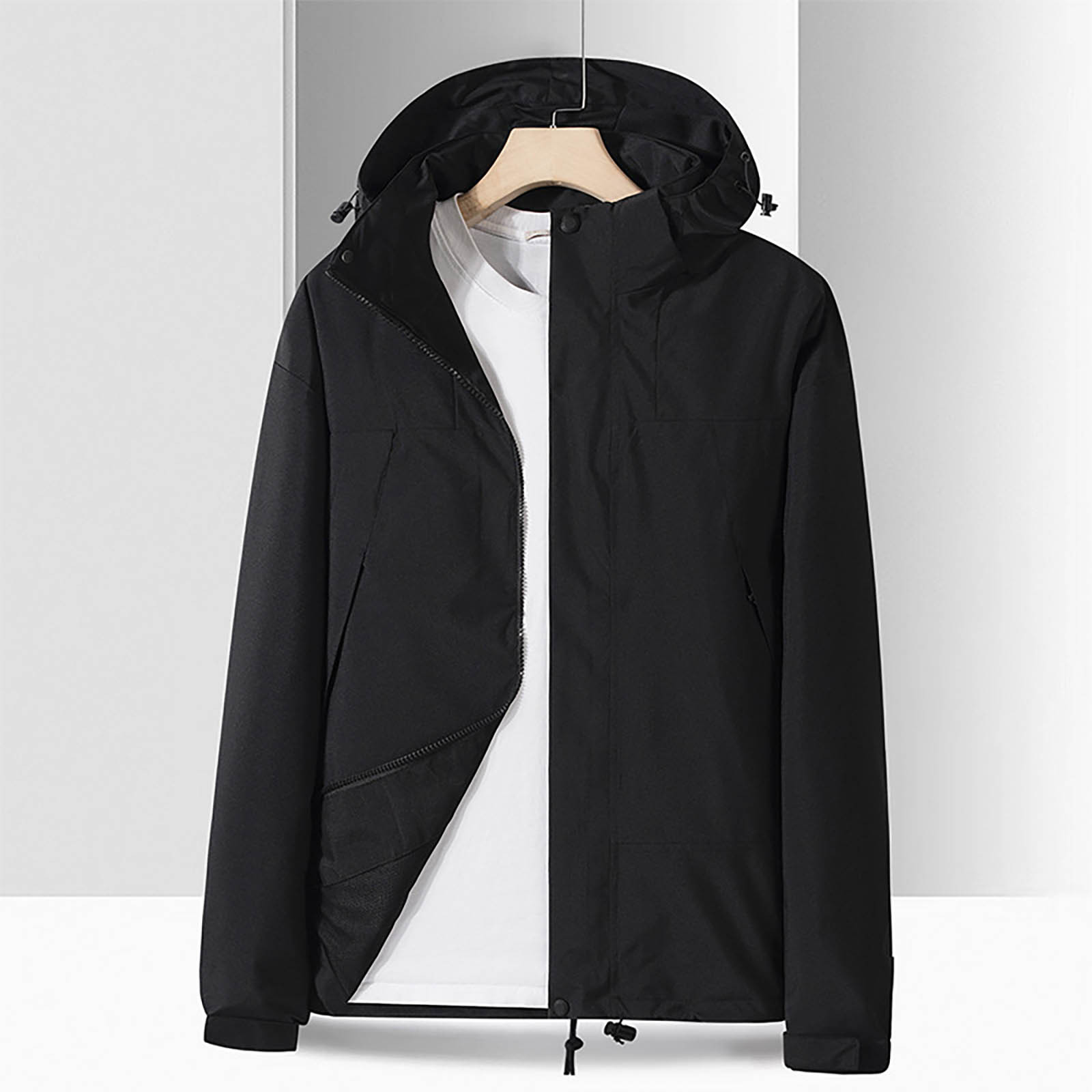 Cameland Manteau Décontracté Chaud pour Enfants Étanche Chaud à Capuche Coquille Rigide Veste