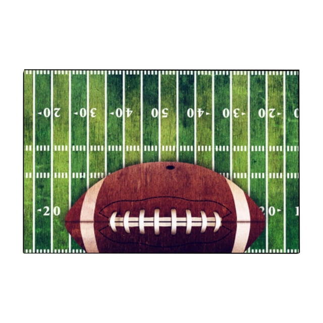TIELUTT Sports Area Carpets Retro Football Field And Rugby Floor Mats Non Door Mats Living Room Dining Big Area Rugs Band Blanket Throw Throw Blanket Throw Quilt Blanket through Blankets
