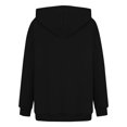 thumbnail image 4 of RXIRUCGD Ladies' Casual Hooded Sweatshirt Jacket, Black, Size: M, 4 of 4